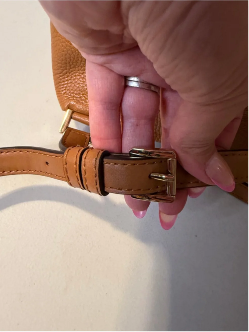 Women's Michael Kors Brown Tan Monogram Backpack One Size